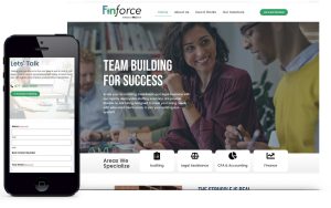 Website, marketing, visual design and SEO for Finforce